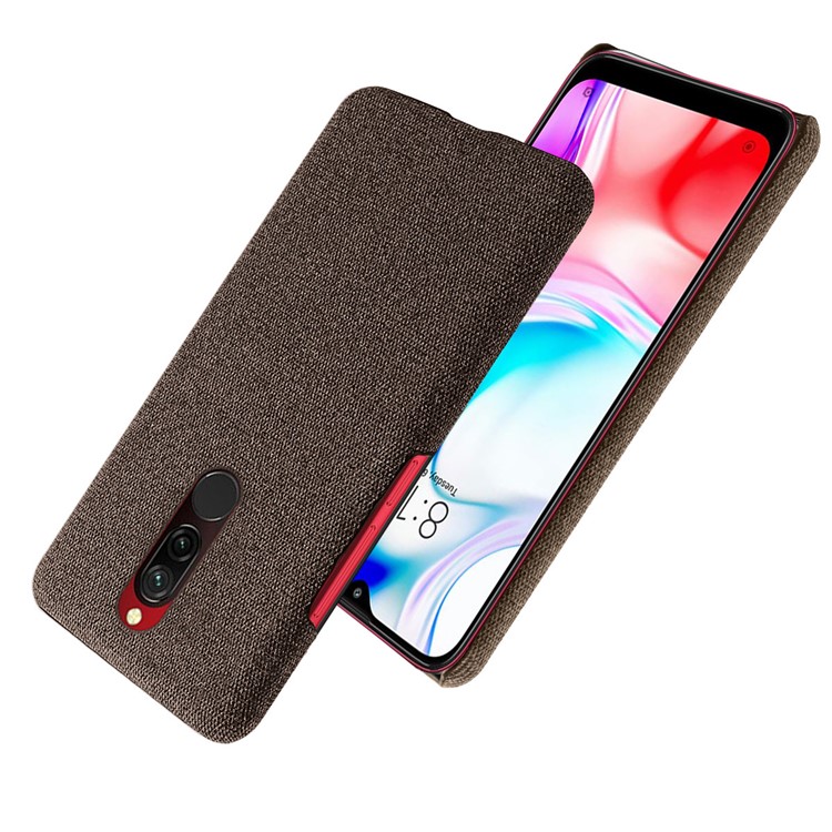 KSQ Cloth + PC Mobile Protective Phone Case Cover for Xiaomi Redmi 8 - Brown-2