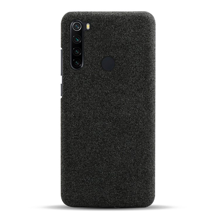 KSQ Cloth Texture PC Protective Phone Case Covering for Xiaomi Redmi Note 8 - Black-3