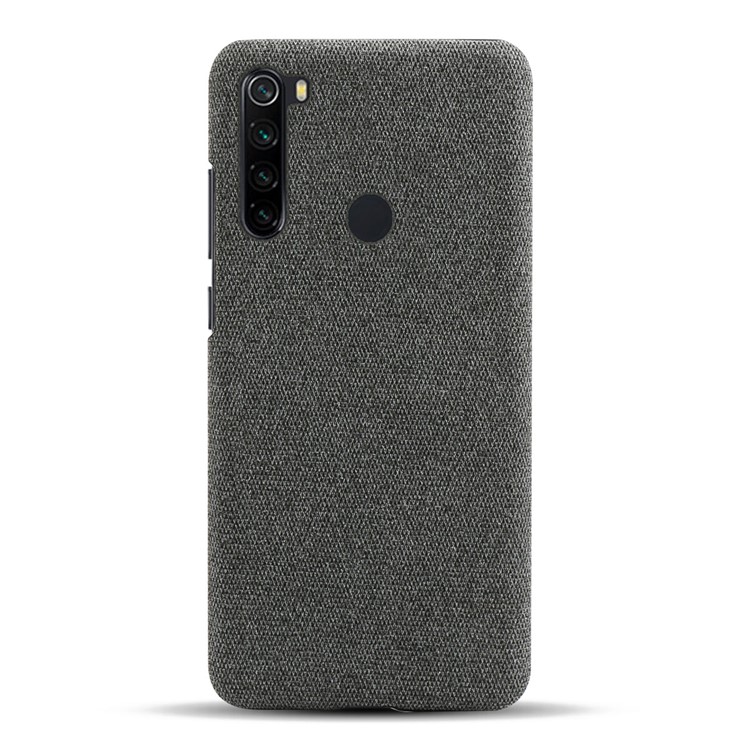 KSQ Cloth Texture PC Protective Phone Case Covering for Xiaomi Redmi Note 8 - Dark Grey-3