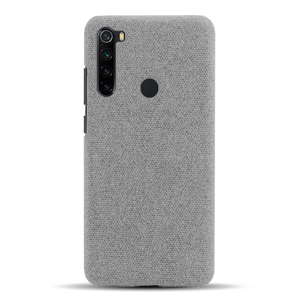 KSQ Cloth Texture PC Protective Phone Case Covering for Xiaomi Redmi Note 8 - Light Grey-3