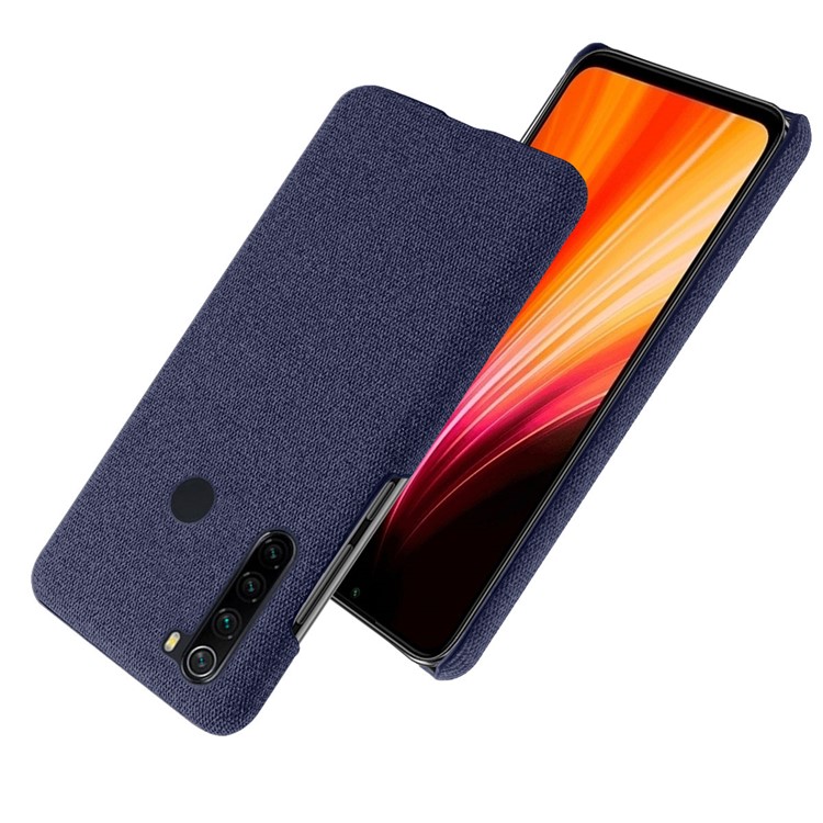 KSQ Cloth Texture PC Protective Phone Case Covering for Xiaomi Redmi Note 8 - Blue-2