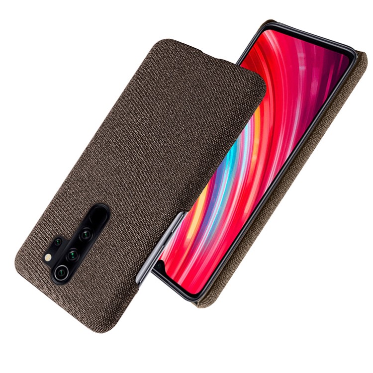KSQ Cloth + PC Mobile Protective Phone Case Cover for Xiaomi Redmi Note 8 Pro - Brown-2
