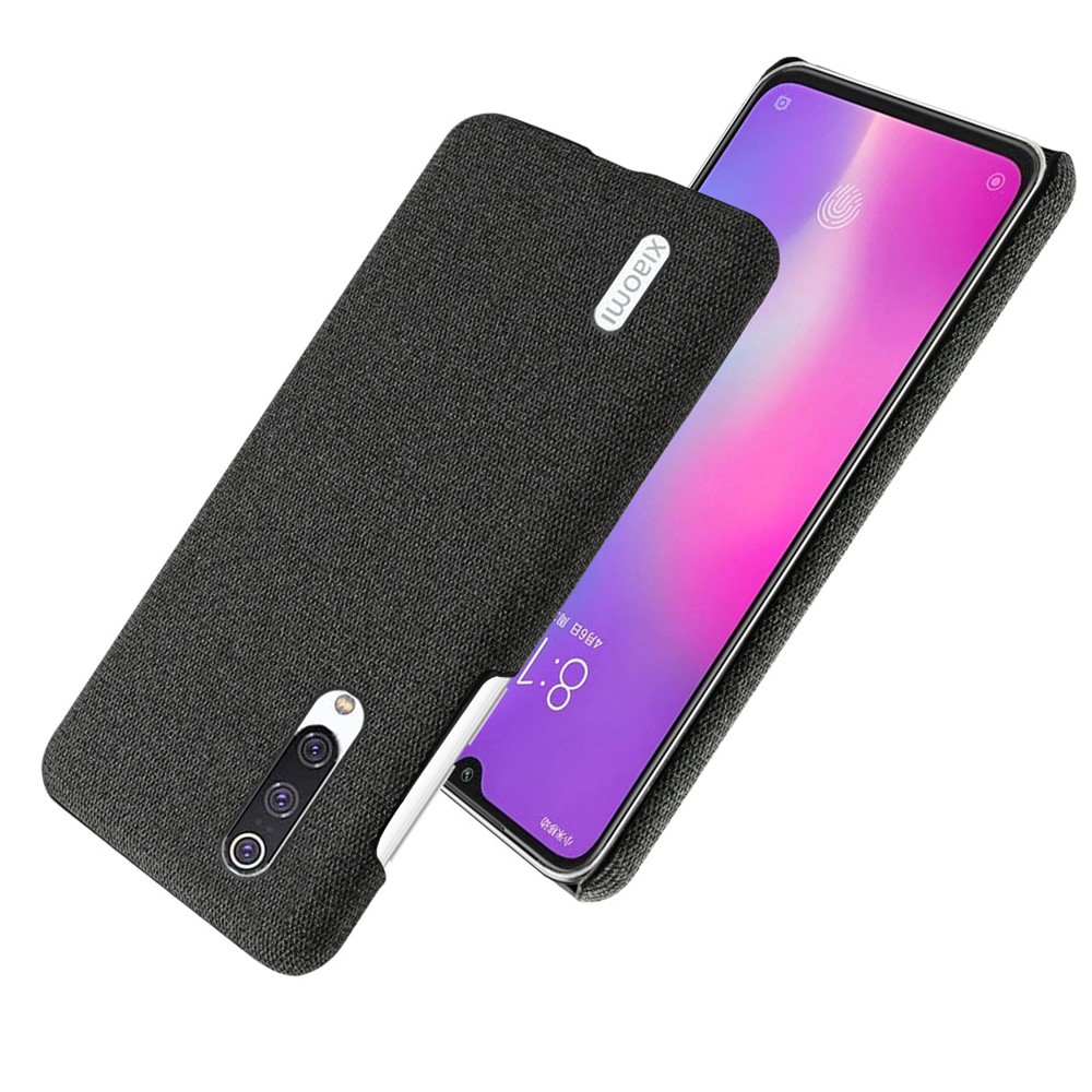 KSQ PC + Couverture de Cas de Téléphone de Protection Mobile en Tissu Pour Xiaomi Mi CC9 / Mi 9 Lite / mi CC9 Meitu Edition - le Noir