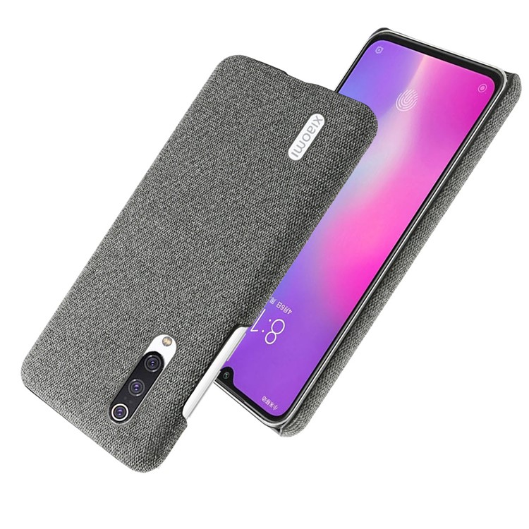 KSQ PC + Cloth Mobile Protective Phone Case Cover for Xiaomi Mi CC9 / Mi 9 Lite / Mi CC9 Meitu Edition - Dark Grey-2