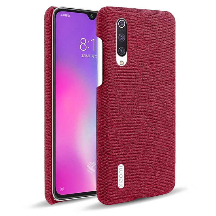 KSQ PC + Cloth Mobile Protective Phone Case Cover for Xiaomi Mi CC9 / Mi 9 Lite / Mi CC9 Meitu Edition - Red-1