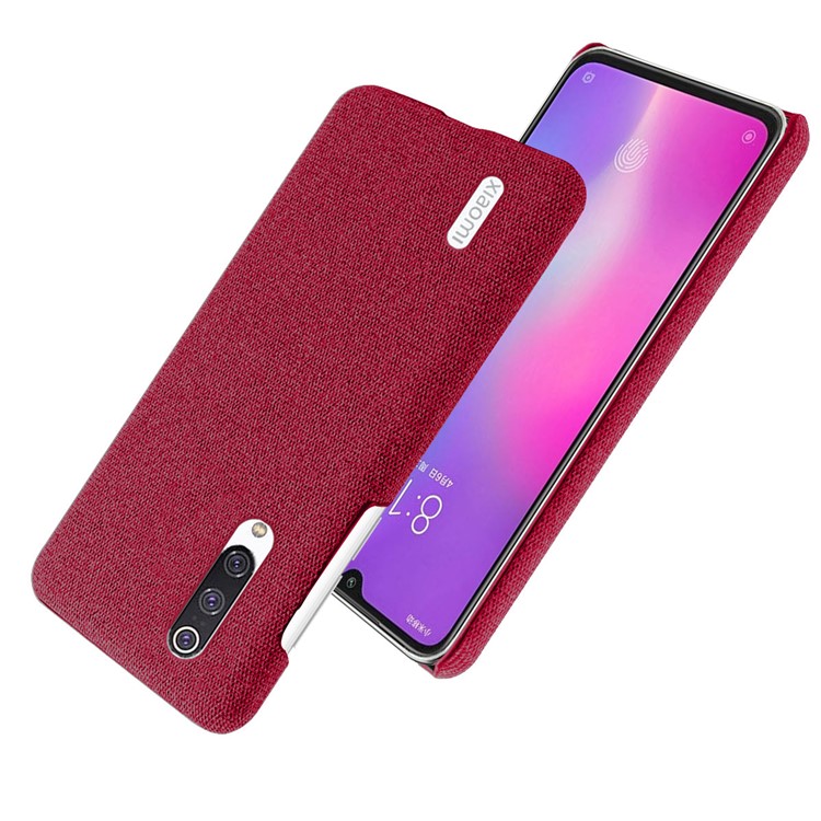 KSQ PC + Cloth Mobile Protective Phone Case Cover for Xiaomi Mi CC9 / Mi 9 Lite / Mi CC9 Meitu Edition - Red-2