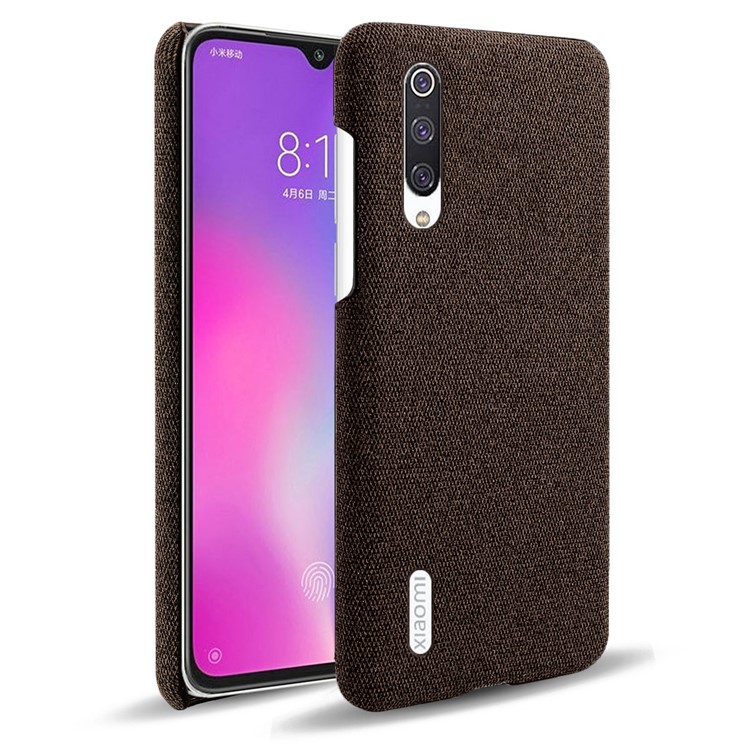KSQ PC + Cloth Mobile Protective Phone Case Cover for Xiaomi Mi CC9 / Mi 9 Lite / Mi CC9 Meitu Edition - Brown-1