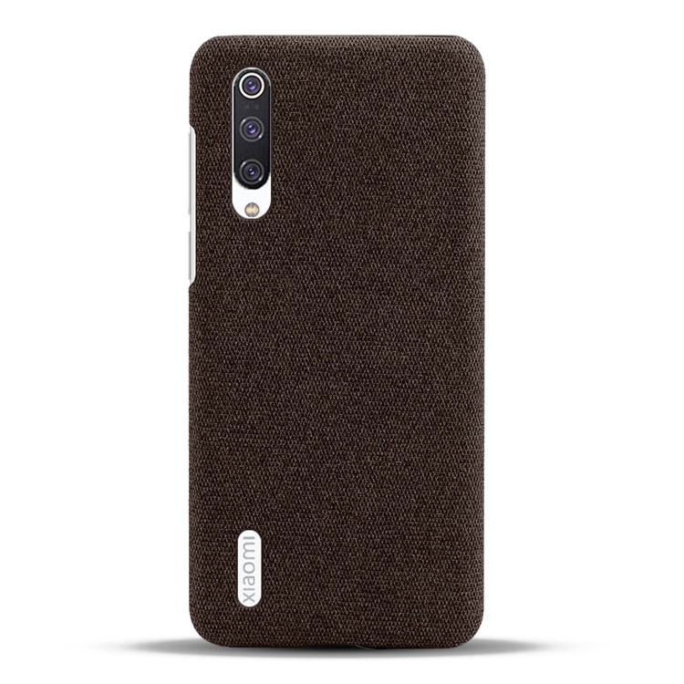 KSQ PC + Cloth Mobile Protective Phone Case Cover for Xiaomi Mi CC9 / Mi 9 Lite / Mi CC9 Meitu Edition - Brown-3