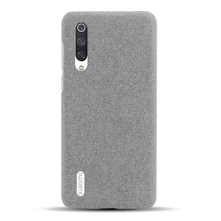 KSQ Ткань + Мобильный Телефон Крышка Защитная Корпус ПК Для Xiaomi Ми Cc9e / Ми A3 - Светло-серый-3