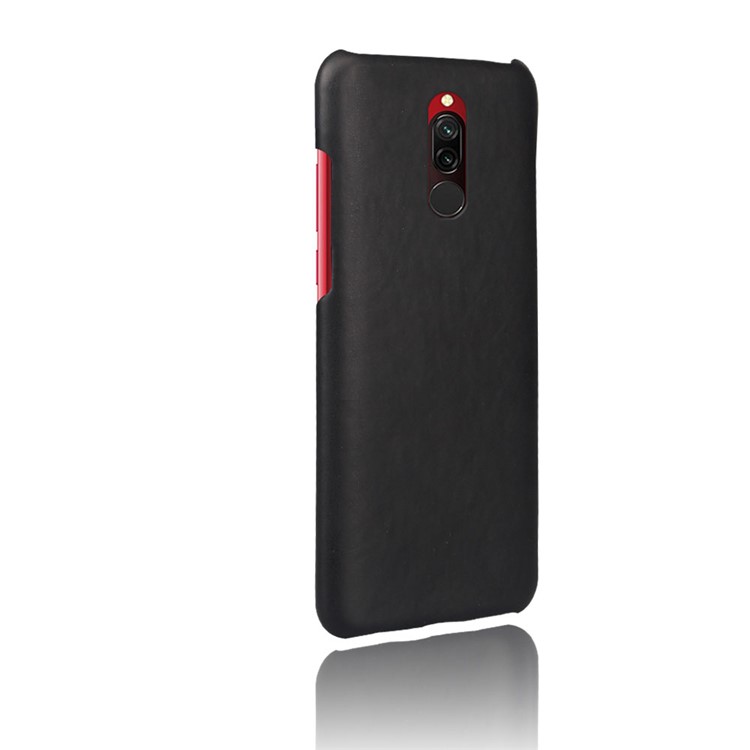 KSQ Crazy Horse PU Leather Coated Hard PC Protection Phone Case for Xiaomi Redmi 8 - Black-4