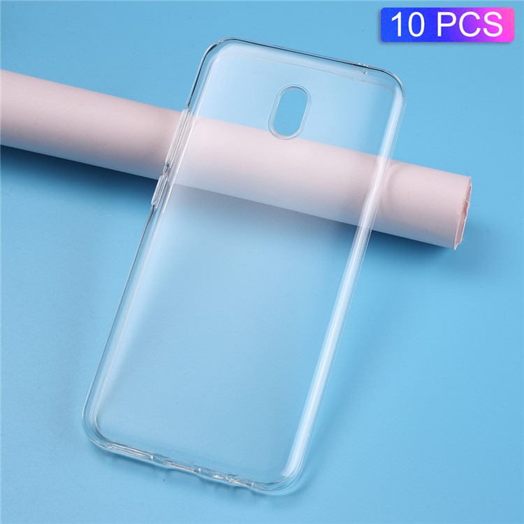 10 PCS/Set Clear TPU Phone Casing with Non-slip Inner for Xiaomi Redmi 8A-1