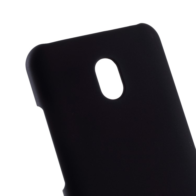 Rubberized PC Hard Protective Casing for Xiaomi Redmi 8A - Black-4