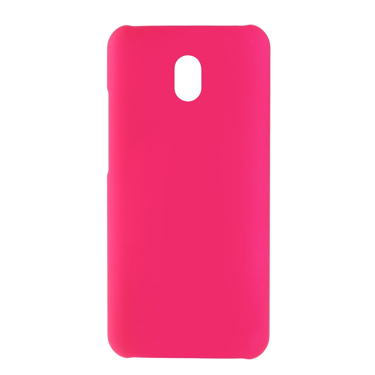 Rubberized PC Hard Protective Casing for Xiaomi Redmi 8A - Rose-1