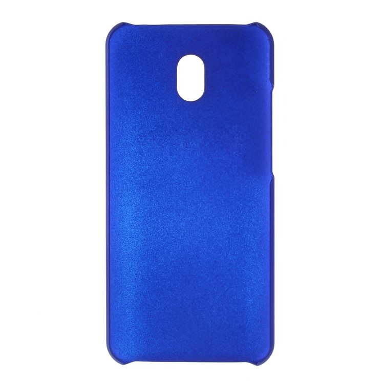 Rubberized PC Hard Protective Casing for Xiaomi Redmi 8A - Dark Blue-3