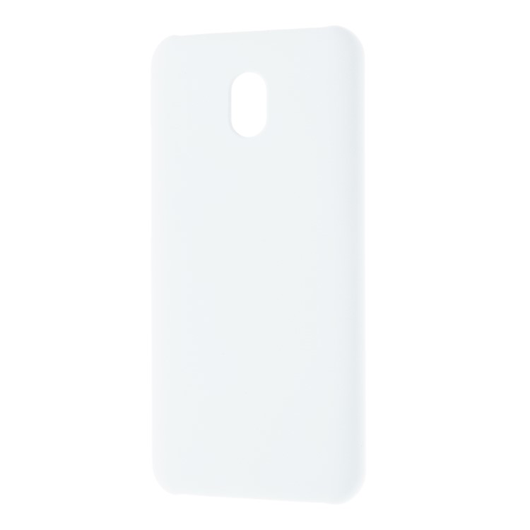 Rubberized PC Hard Protective Casing for Xiaomi Redmi 8A - White-2
