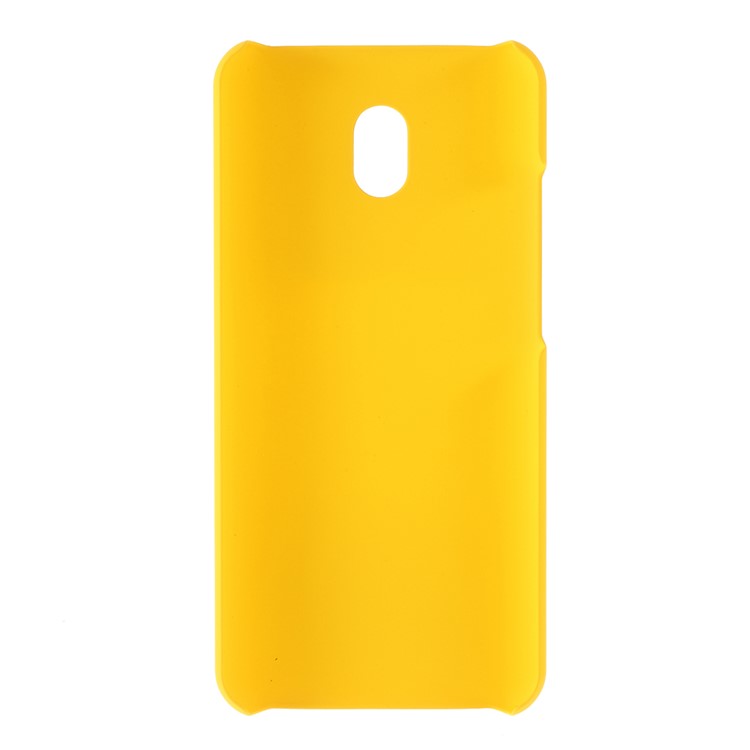 Rubberized PC Hard Protective Casing for Xiaomi Redmi 8A - Yellow-3