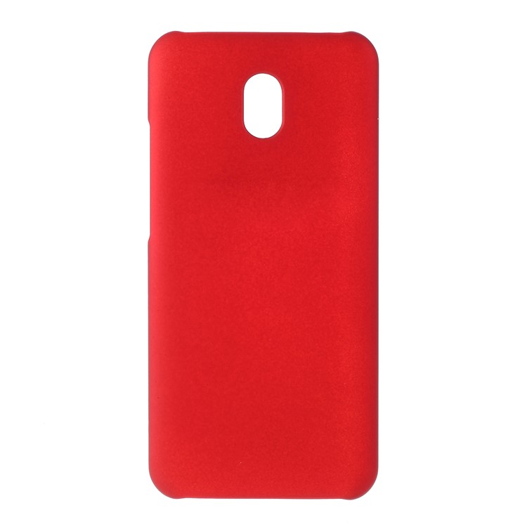 Rubberized PC Hard Protective Casing for Xiaomi Redmi 8A - Red-1