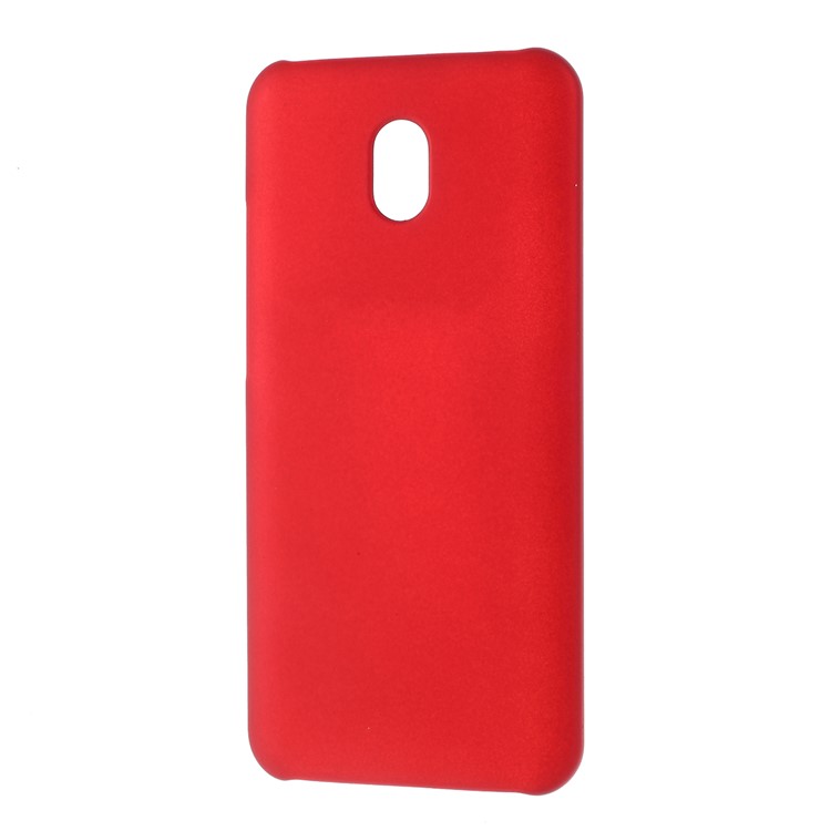 Rubberized PC Hard Protective Casing for Xiaomi Redmi 8A - Red-2