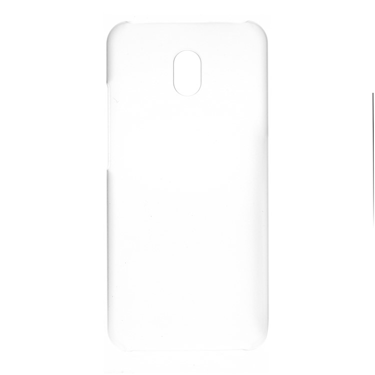 Rubberized PC Hard Protective Casing for Xiaomi Redmi 8A - Transparent-1