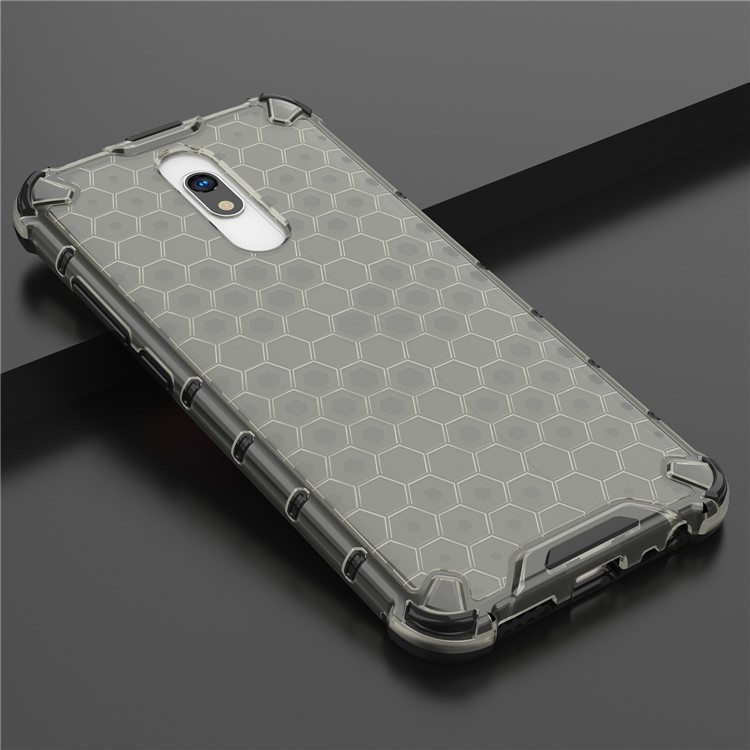 Honeycomb Pattern Shock-prooble TPU + PC Hybrid Shell Для Xiaomi Redmi 8a - Черный-4