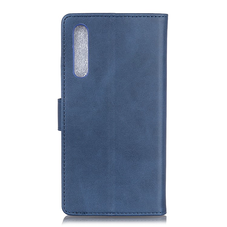 Matte Skin Wallet Leather Stand Case for Xiaomi Mi 9 Pro/9 Pro 5G - Blue-10