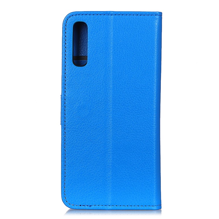 Litchi Texture Surface Wallet Stand Leather Cell Phone Covering for Xiaomi Mi 9 Pro 5G / Mi 9 Pro - Blue-10
