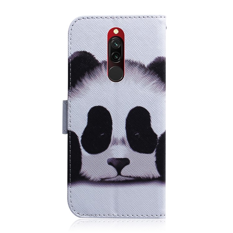 Pattern Printing PU Leather Wallet Stand Case for Xiaomi Redmi 8 - Panda-3