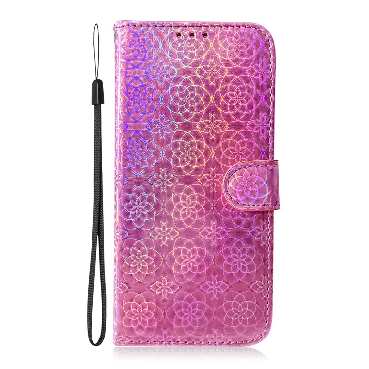 Flower Pattern Leather Wallet Case for Xiaomi Redmi 8A - Pink-2