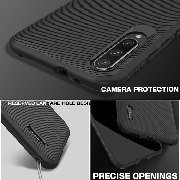 LENUO Twill Texture TPU Case for Xiaomi Mi CC9e / Mi A3 - Black-4