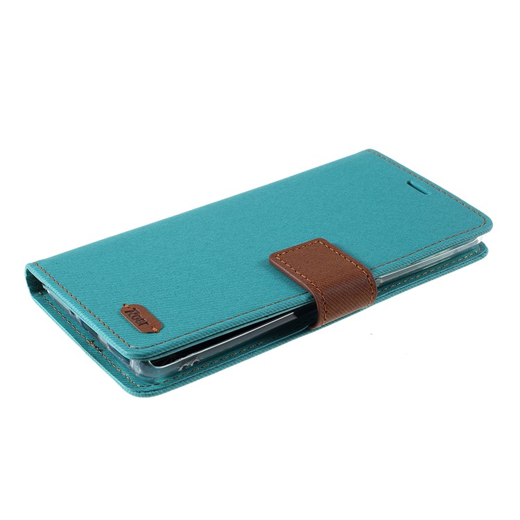 ROAR Twill Grain Leather Wallet Stand Case for Xiaomi Redmi Note 8 - Green-4