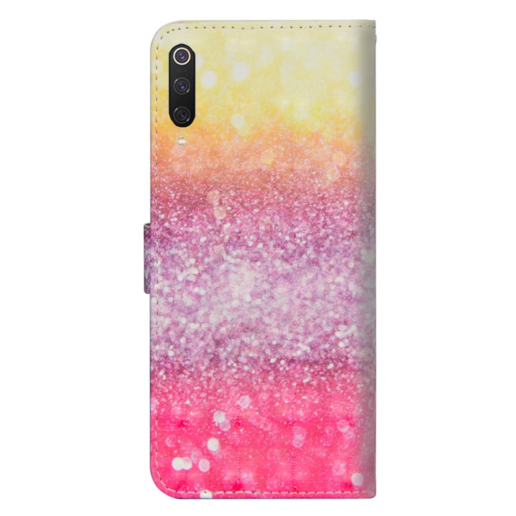 Light Spot Decor Pattern Printing Leather Wallet Phone Cover with Strap for Xiaomi Mi 9 Pro - Gittery Elments-3