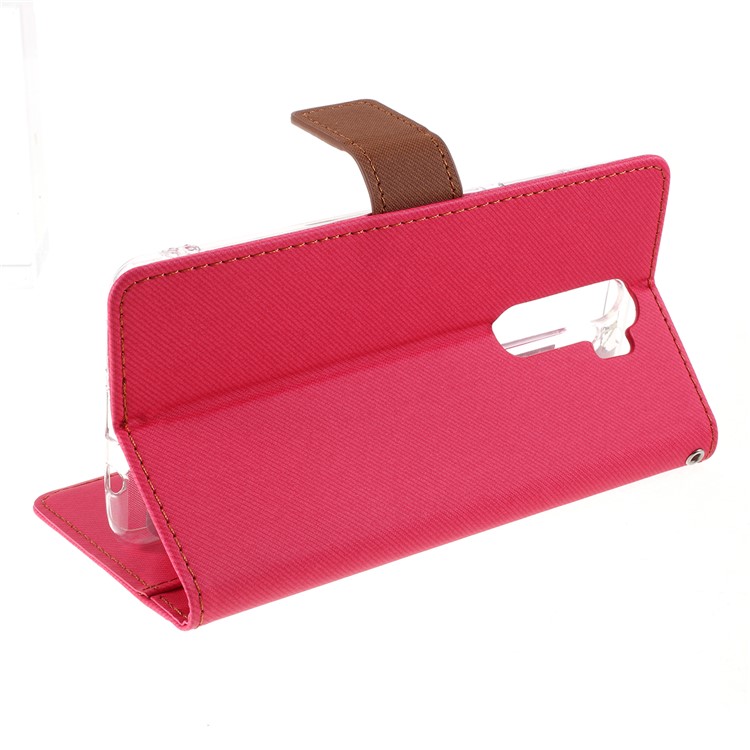 ROAR Twill Skin Wallet Leather Case for Xiaomi Redmi Note 8 Pro - Rose-5