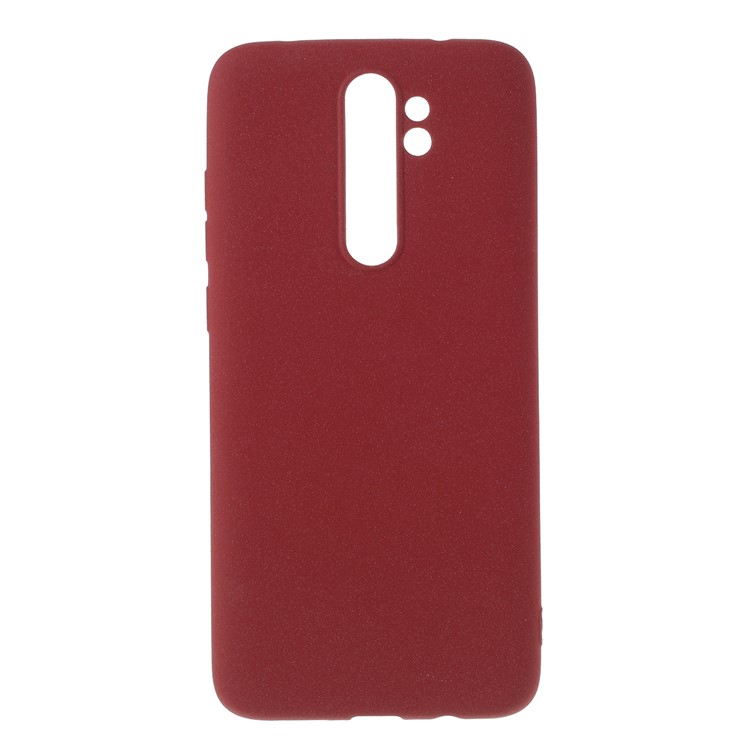 Double-sided Matte TPU Case for Xiaomi Redmi Note 8 Pro - Wine Red-1