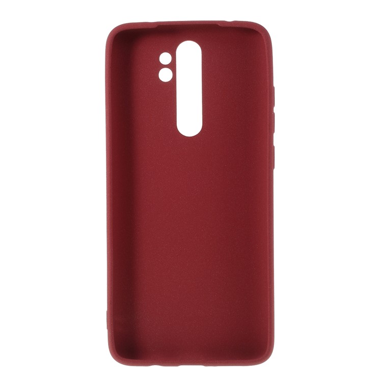 Double-sided Matte TPU Case for Xiaomi Redmi Note 8 Pro - Wine Red-3
