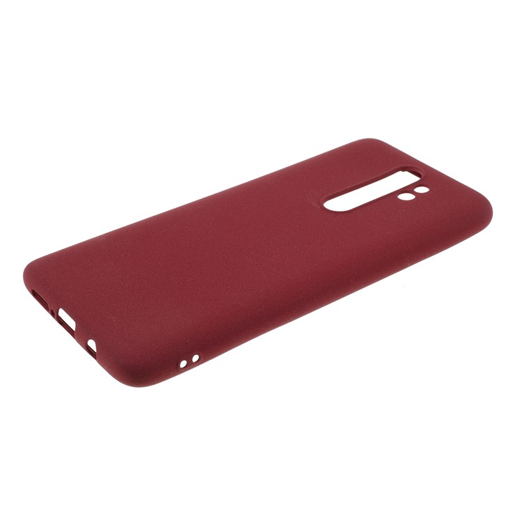 Double-sided Matte TPU Case for Xiaomi Redmi Note 8 Pro - Wine Red-4