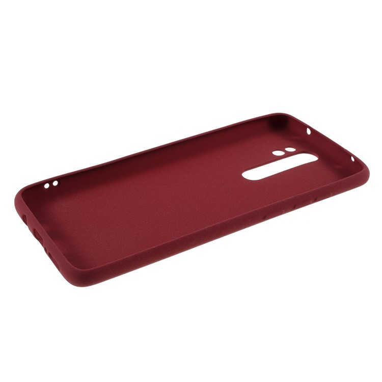 Double-sided Matte TPU Case for Xiaomi Redmi Note 8 Pro - Wine Red-5