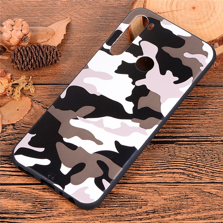 Camouflage Pattern TPU Soft Phone Shell Cover for Xiaomi Redmi Note 8 - White-6
