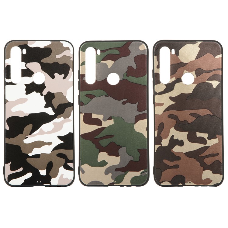 Camouflage Pattern TPU Soft Phone Shell Cover for Xiaomi Redmi Note 8 - White-7