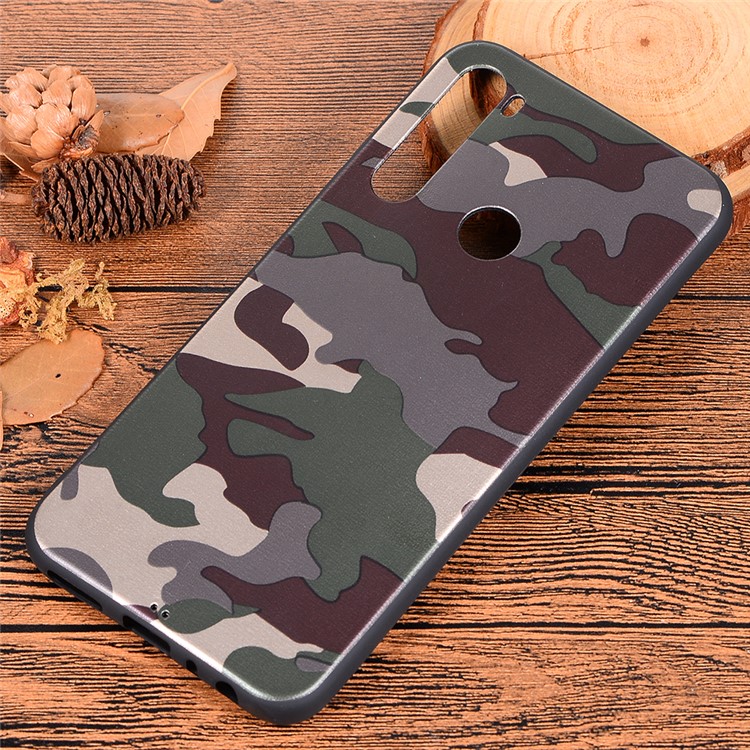 Camouflage Pattern TPU Soft Phone Shell Cover for Xiaomi Redmi Note 8 - Green-5