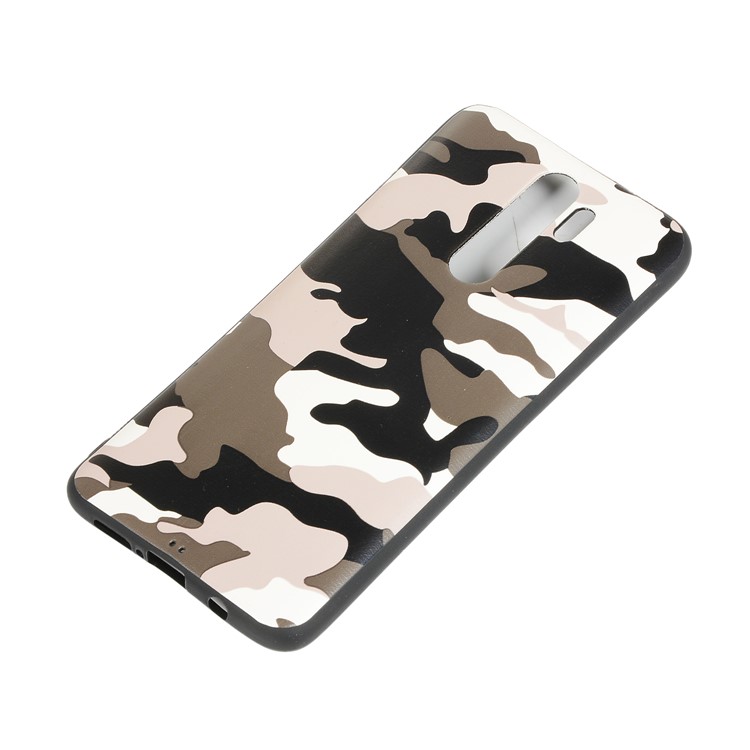 For Xiaomi Redmi Note 8 Pro Camouflage Surface TPU Casing Shell - White-4