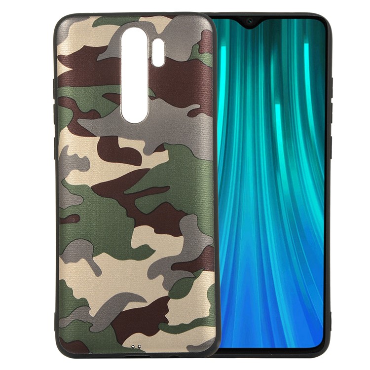 Per Xiaomi Redmi Nota 8 Pro Superficie Camuffamento Coperture Rivestimento In TPU - Verde-1