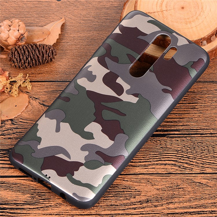 Per Xiaomi Redmi Nota 8 Pro Superficie Camuffamento Coperture Rivestimento In TPU - Verde-5