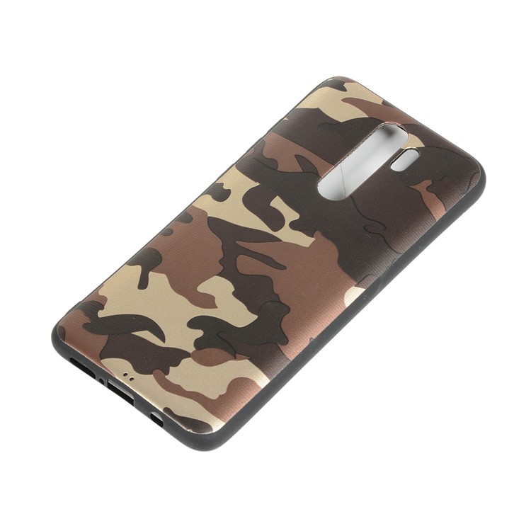 For Xiaomi Redmi Note 8 Pro Camouflage Surface TPU Casing Shell - Brown-3