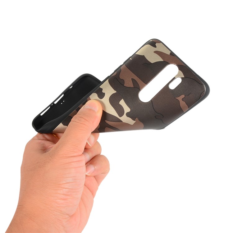 For Xiaomi Redmi Note 8 Pro Camouflage Surface TPU Casing Shell - Brown-4