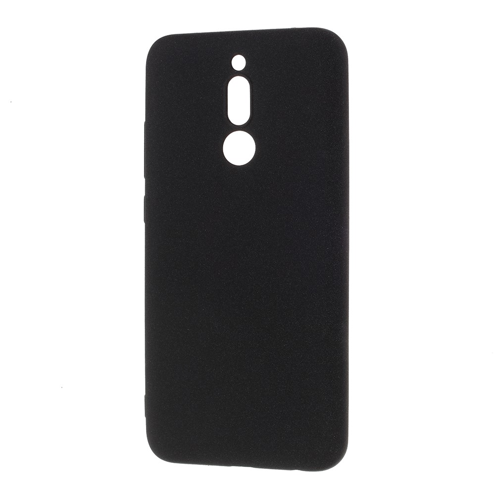 Shell Mat Double Face Couverture de Téléphone Unique Pour Xiaomi Redmi 8 - le Noir-2