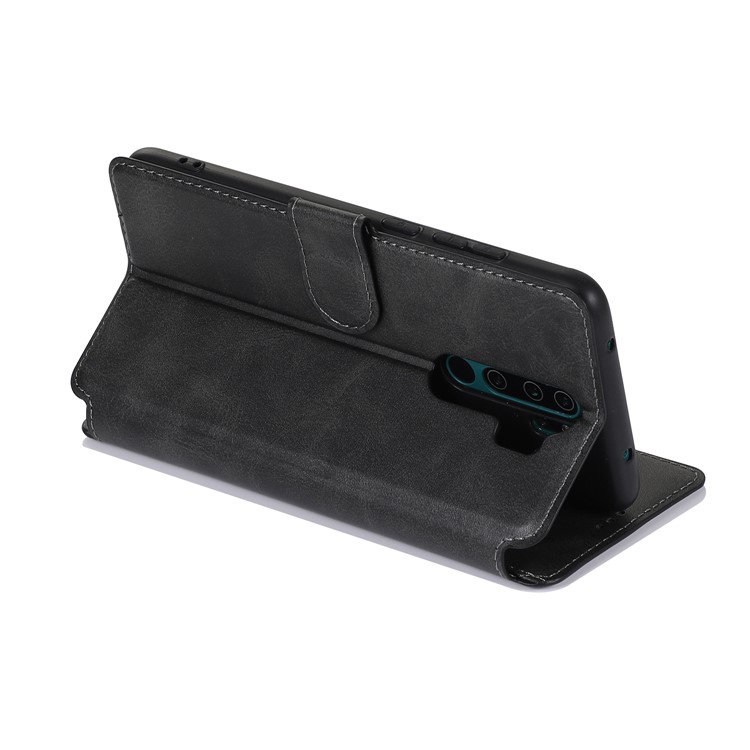 PU Leather + TPU Wallet Stand Phone Shell Covering for Xiaomi Redmi Note 8 Pro - Black-13