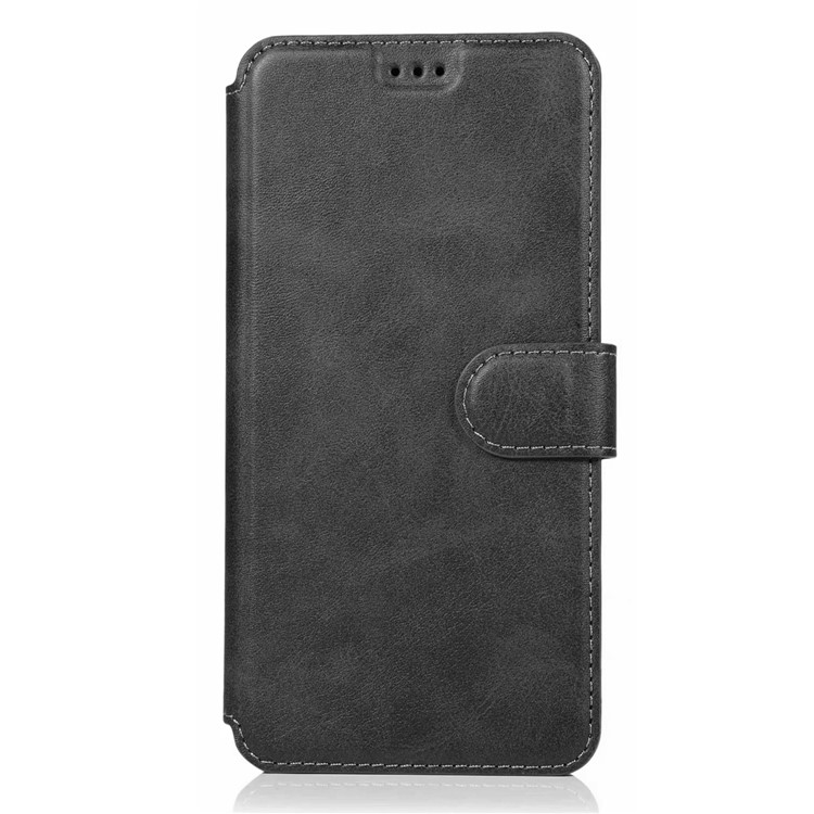 For Xiaomi Redmi Note 8 PU Leather + TPU Wallet Stand Phone Shell - Black-8