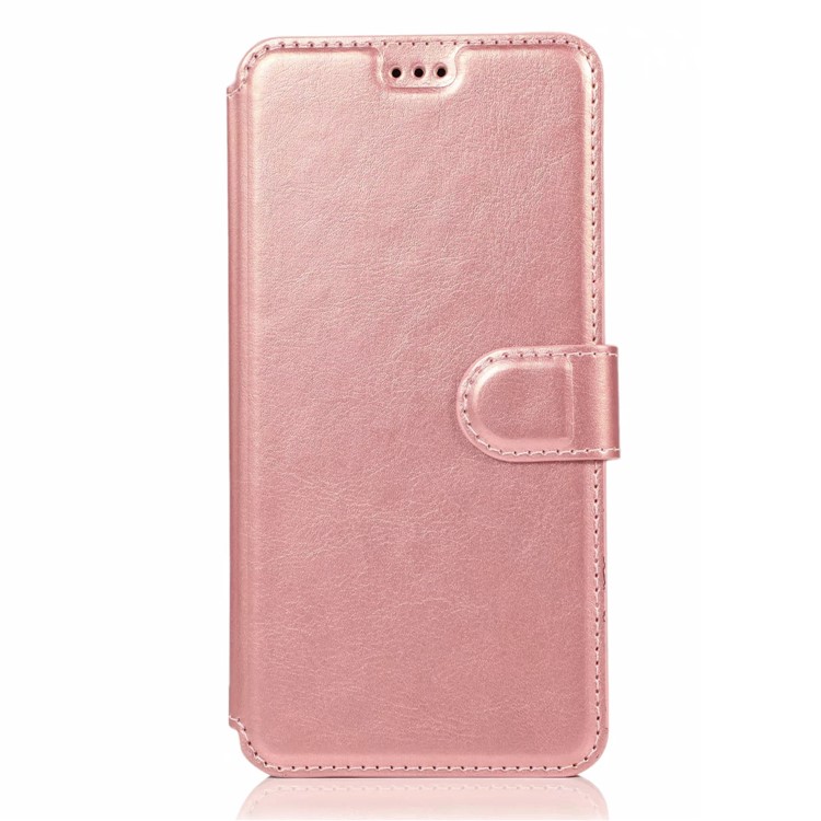 For Xiaomi Redmi Note 8 PU Leather + TPU Wallet Stand Phone Shell - Rose Gold-8