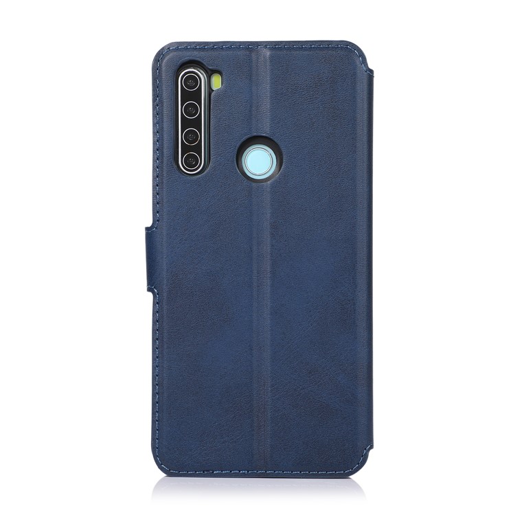 For Xiaomi Redmi Note 8 PU Leather + TPU Wallet Stand Phone Shell - Blue-9