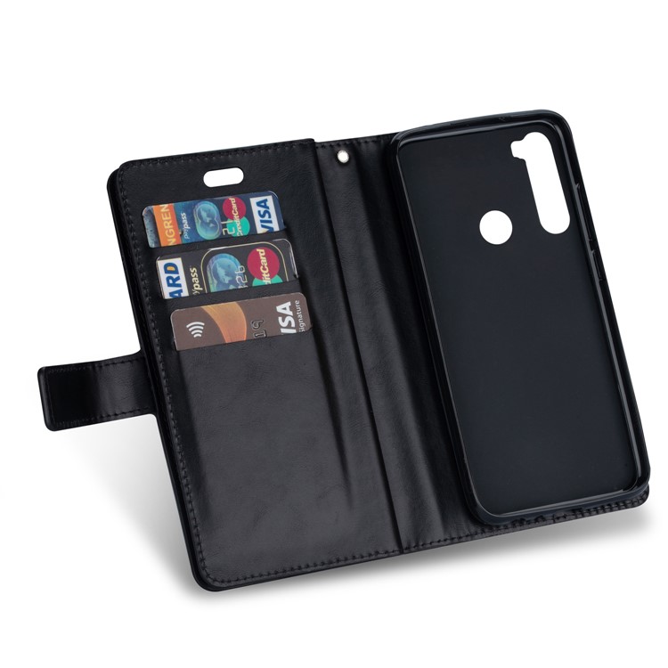 Multi-function Leather Wallet Case with Stand for Xiaomi Redmi Note 8 - Black-3